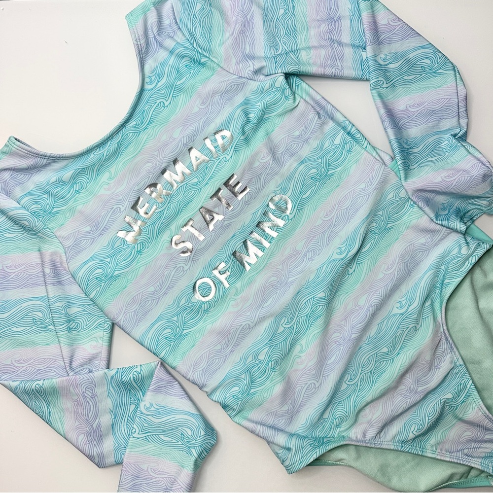 Mermaid Rashguard One-Piece Swim Girls XL Mermaid State of Mind